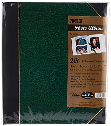 Ledger Bi-Directional Le Memo Album, 5x7, Hunter Green