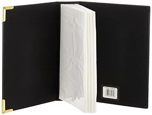 Oxford Brass Corner Sewn Album, 200 pockets, Clear,White, photo 3