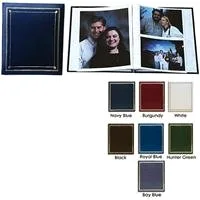 Post Bound, Clear Pocket Photo Album with, White