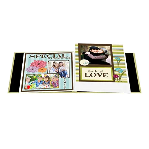 Post-Bound Fabric Frame Memory Book, 8x8, Soft Yellow, photo 3