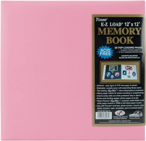 Post-Bound Scrapbook, 12x12, Light Pink
