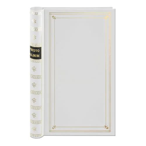 Spiral Bound Bi-Directional Memo Album, 300 pockets, White