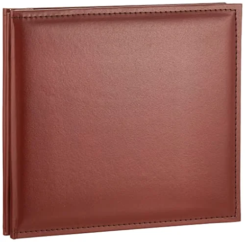 8x8 Snapload Sewn Leatherette Memory Book, Brown