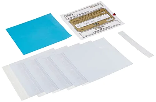 Bund Top Loading Page Protectors with Inserts, , 5-Pack, White, 8x8