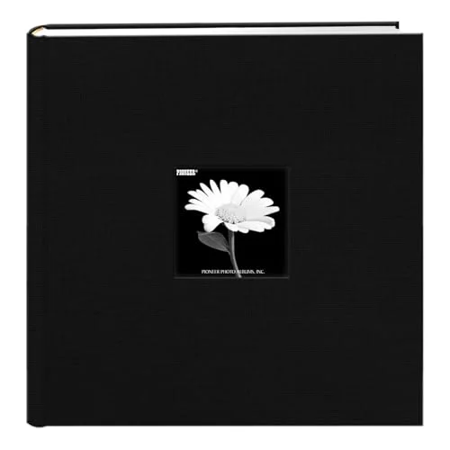 Extra Large Capacity Fabric Frame Album, 500 pockets, Black