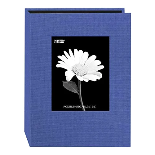 Fabric Frame Cover Album, 24 pockets, 5x7, Sky Blue