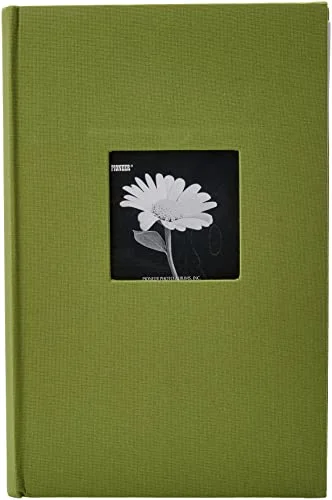 Fabric Frame Cover Photo Album, 300 pockets, Herbal Green