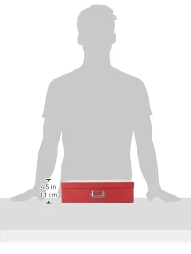 Jumbo Scrapbook Storage Box, Bright Red, photo 4