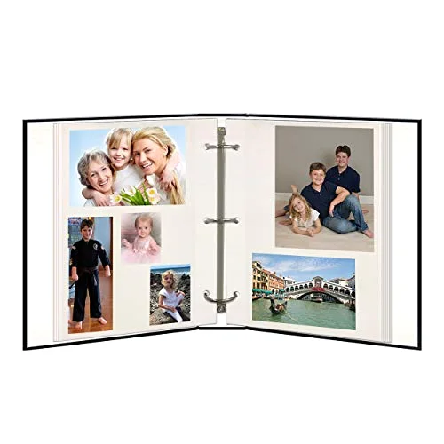 Magnetic 3-Ring Photo Album, 100 pages, Navy Blue, photo 3