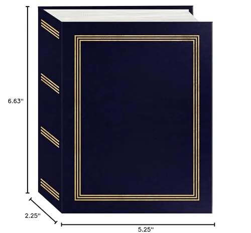 Mini-Max Photo 100-Pocket 4x6 Photo Album, Navy Blue, photo 3