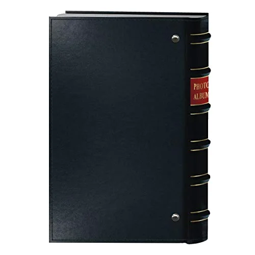 Ring Bound Bonded Leather Album, 204 pockets, Navy Blue, photo 2