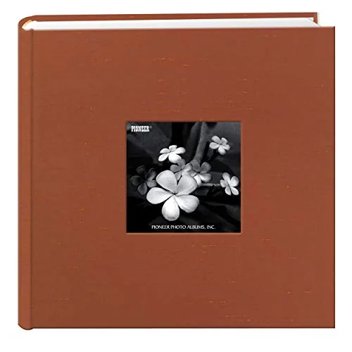 Silk Fabric Frame Cover Photo Album, 200 pockets, Clear, 100 prints (DA-200SKF/CO)