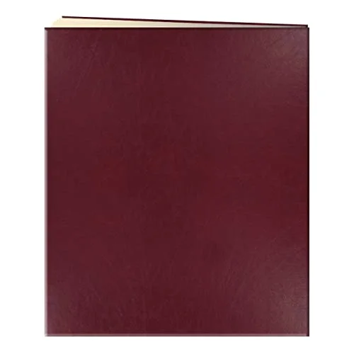 XL Scrapbook, 50 beige pages, Burgundy Red, photo 2