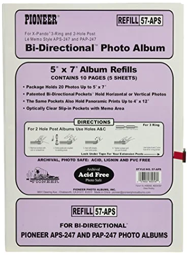 30-Pocket Refill for APS-247 Series Photo Albums, 5x7, photo 2
