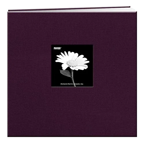 Fabric Frame Post Bound Album 12x12, Sweet Plum