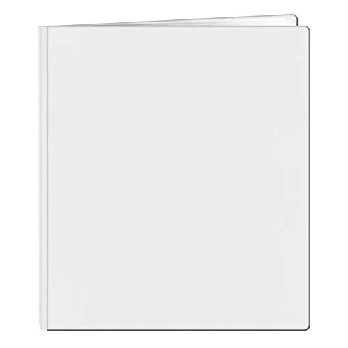 Family Treasures Deluxe 12x15 Memory Book with Fabric Cover, Snow