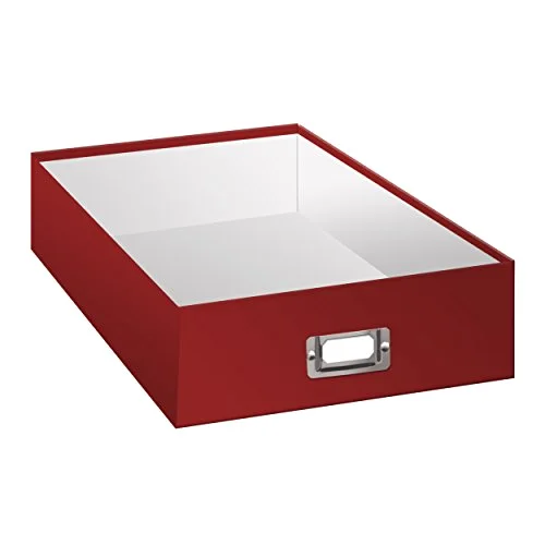 Jumbo Scrapbook Storage Box, Bright Red, photo 5