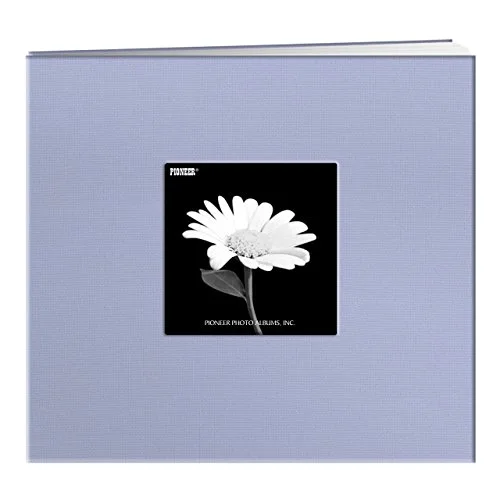 Post-Bound Fabric Frame Memory Book, 8x8, Heavenly Blue