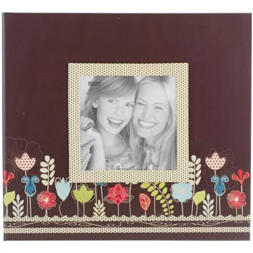 Post-Bound Fabric Frame Memory Book, 8x8, Clear,white, 20 prints, photo 2