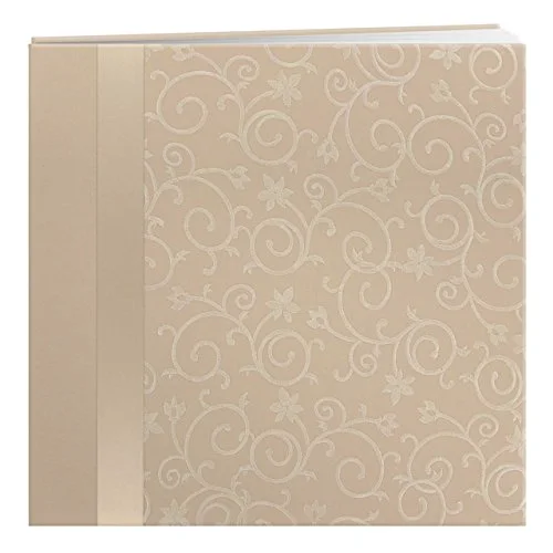 Scroll Embroidery Fabric Post Bound Album 12x12