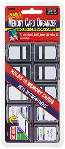 10 Compartment Memory Card Organizer
