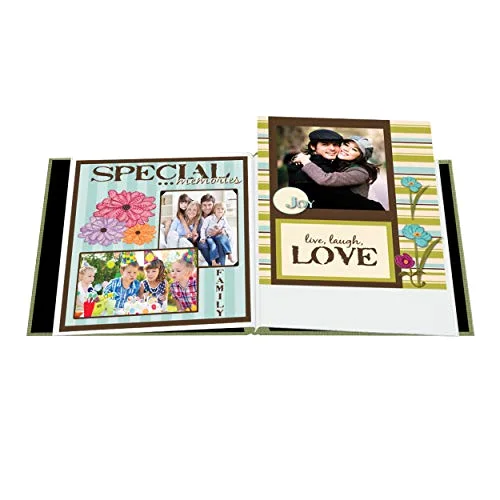 12x12 Cloth Cover Postbound Memory Book with Window, photo 3