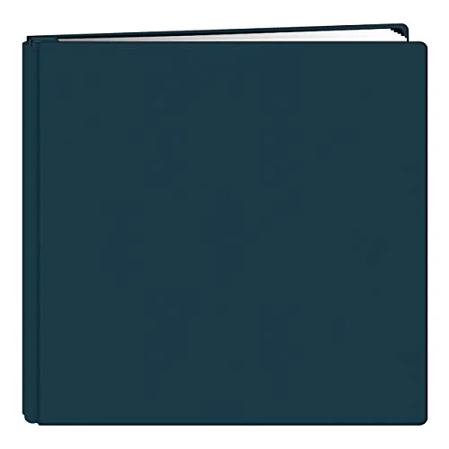 12x12 Family Treasures Deluxe Fabric Postbound Memorybook, Seabreeze Blue