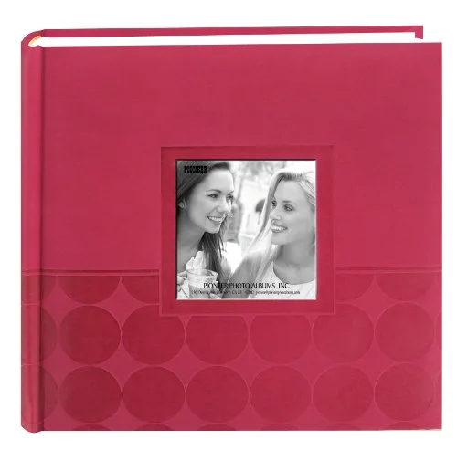 Embossed 2-Up Photo Album 4x6 200 Pockets- Circles