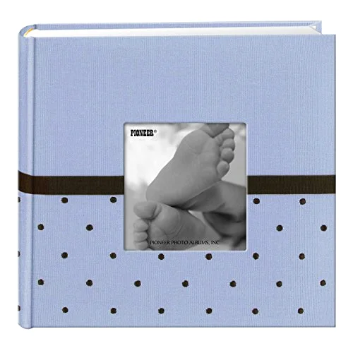 Embroidered 200-Pocket Frame Fabric Cover Photo Album