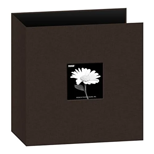 Fabric Frame 3-Ring Binder Album, 8.5x11, Brown