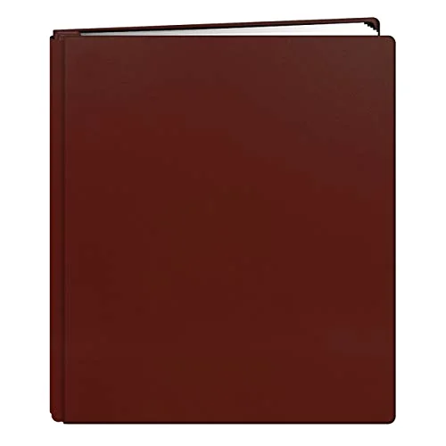 Family Treasures Deluxe Post-Bound Album, 8.5x11, Red (FTM-811L/R)