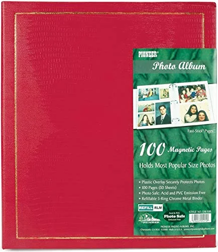 Magnetic Self-Stick 3-Ring Album, 100 pages