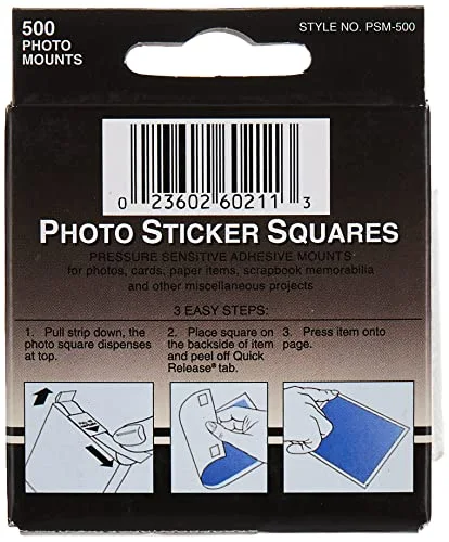 Mounting Squares 500pk, photo 2