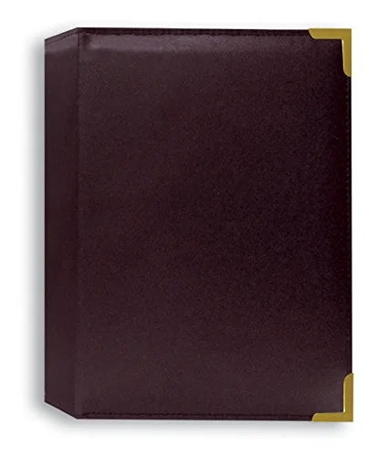 Oxford Brass Corner Sewn Album, 200 pockets, White