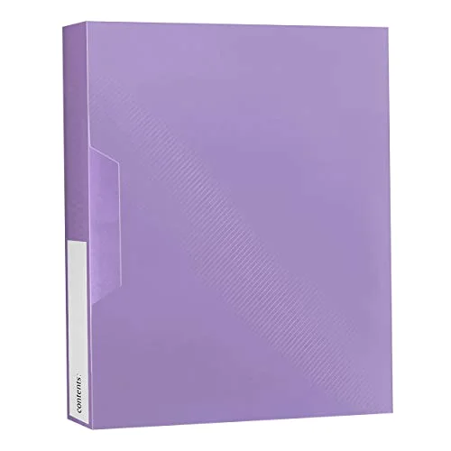 Poly Cover Space Saver Album, 72 pockets, Purple, 72 prints