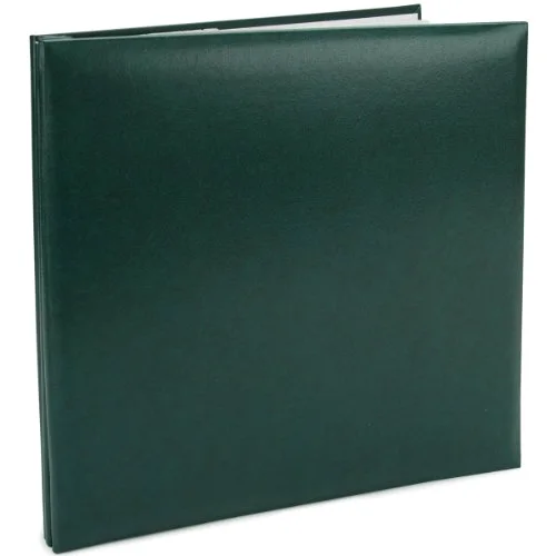 Post-Bound Fabric Frame Memory Book, 12x12, Green