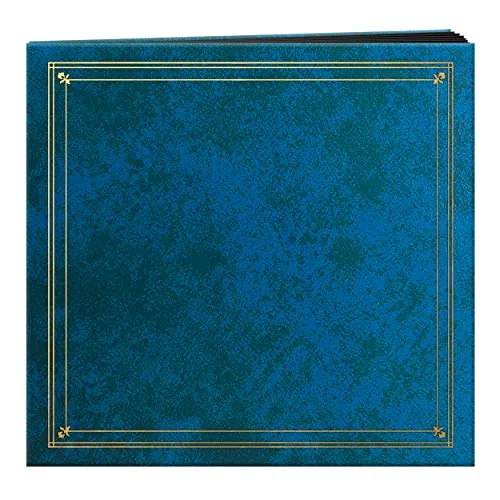 Post-Bound Leatherette Cover Album, 204 pockets, Royal Blue