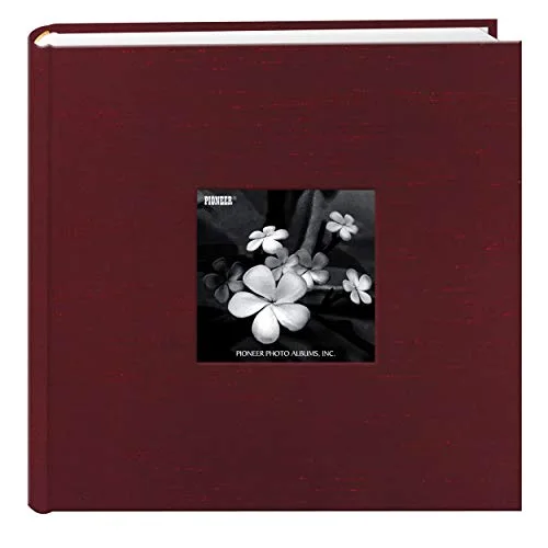 Silk Fabric Frame Cover Photo Album, 200 pockets, Clear, 100 prints (DA-200SKF/CR)