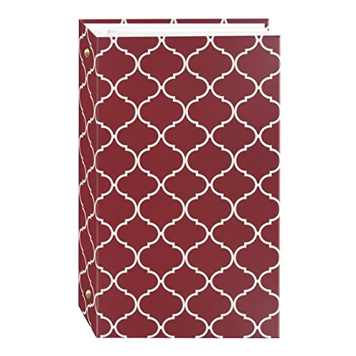 3-Ring Pocket Photo Album, 300 pockets, Elegant Diamonds