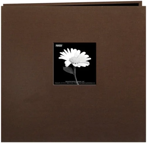 Book Cloth Cover Post Bound Album 12x12 - Brown