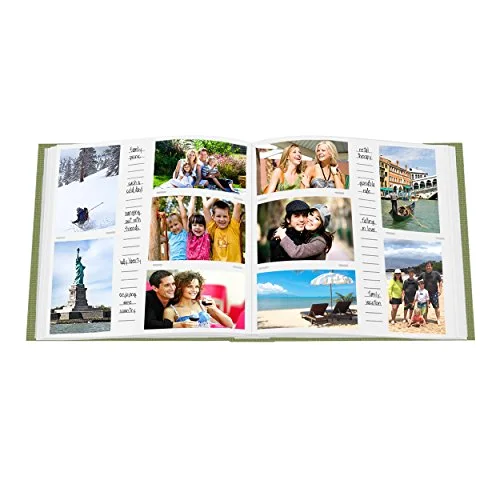 Extra Large Capacity Fabric Frame Album, 500 pockets, Sage Green, photo 2