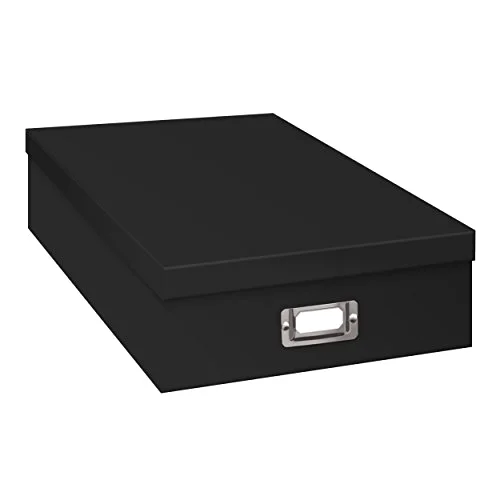 Jumbo Scrapbook Storage Box, Black