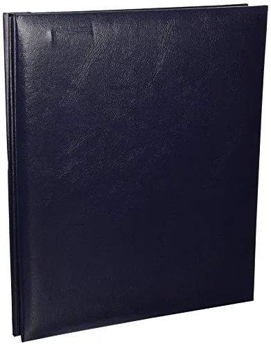 Leatherette Post Bound Album 8.5x11, Navy
