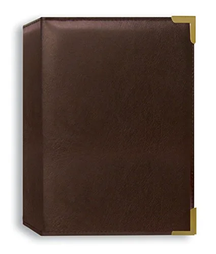 Oxford Brass Corner Sewn Album, 200 pockets, Brown