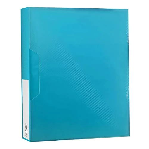 Poly Cover Space Saver Album, 72 pockets, Blue
