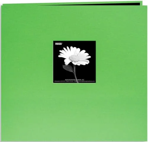 Post-Bound Fabric Frame Memory Book, 12x12, Citrus Green