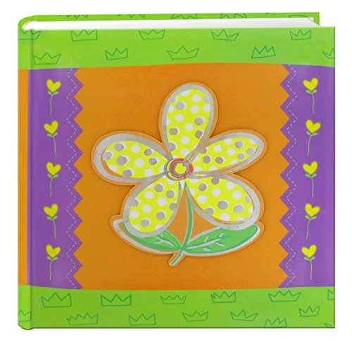 200-Pocket 3-D Daisy Applique Cover Photo Album, 4x6