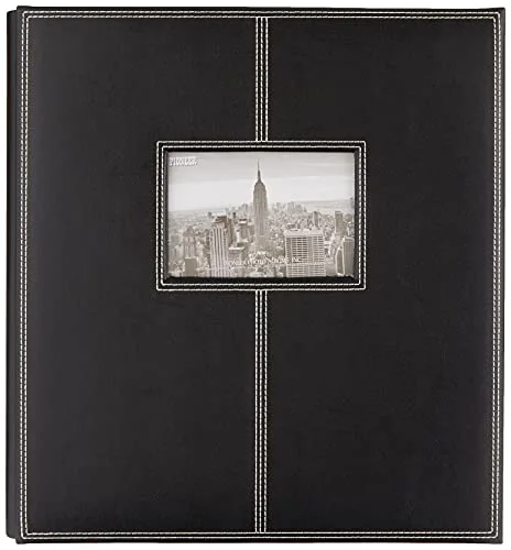 5PS-300 300-Pocket Sewn Leatherette Frame Cover Photo Album