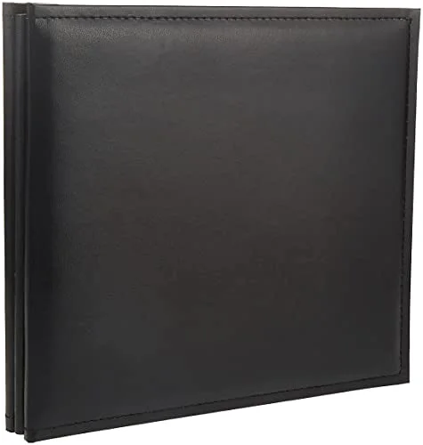 8x8 Snapload Sewn Leatherette Memory Book, Black