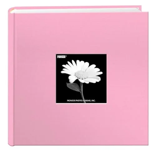 Fabric Frame Cover Photo Album, 200 pockets, Dreamy Pink